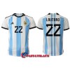 Virallinen Fanipaita Argentiina Lautaro Martinez 22 Kotipelipaita MM-Kisat 2022 - Miesten
